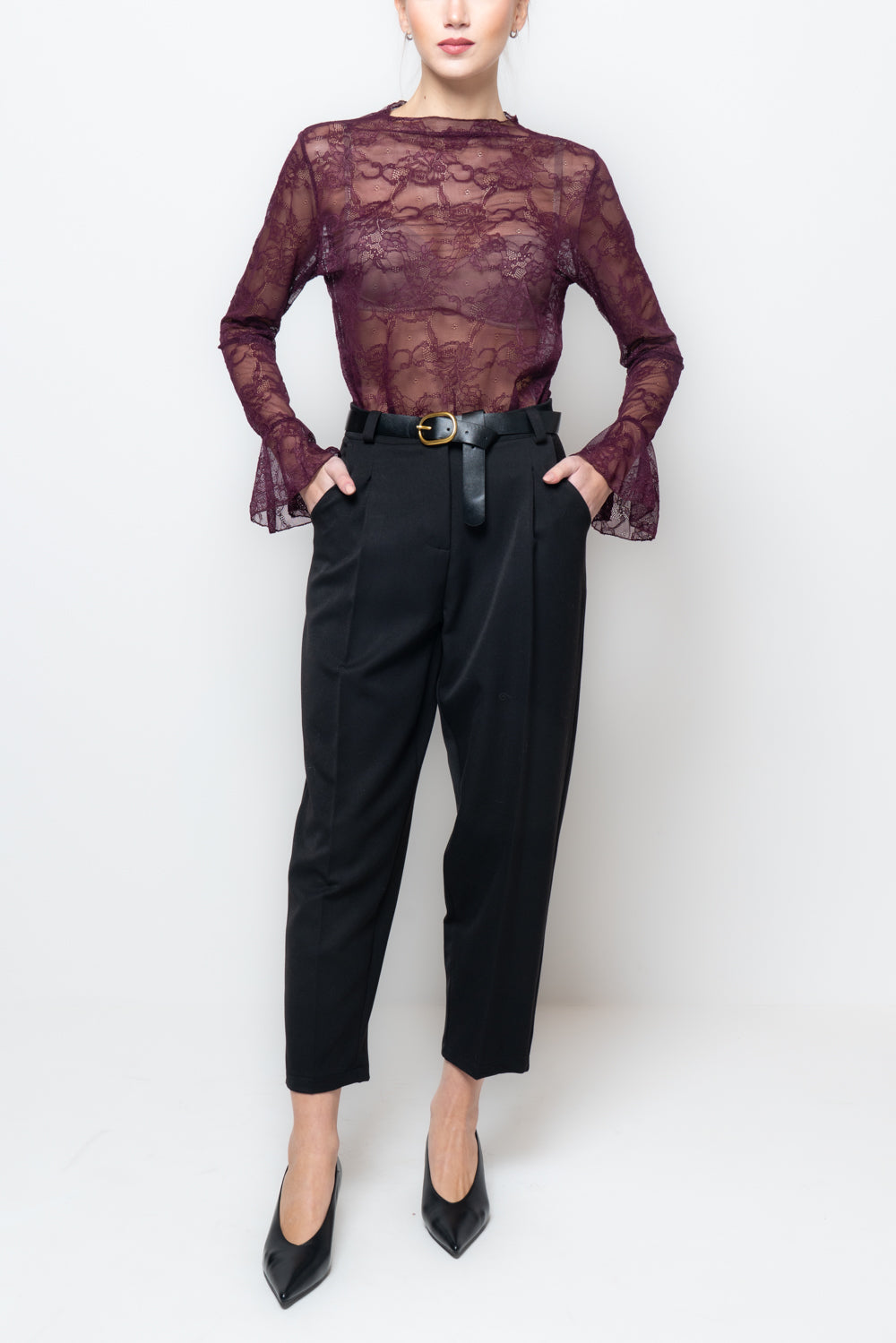 Pantaloni con pinces