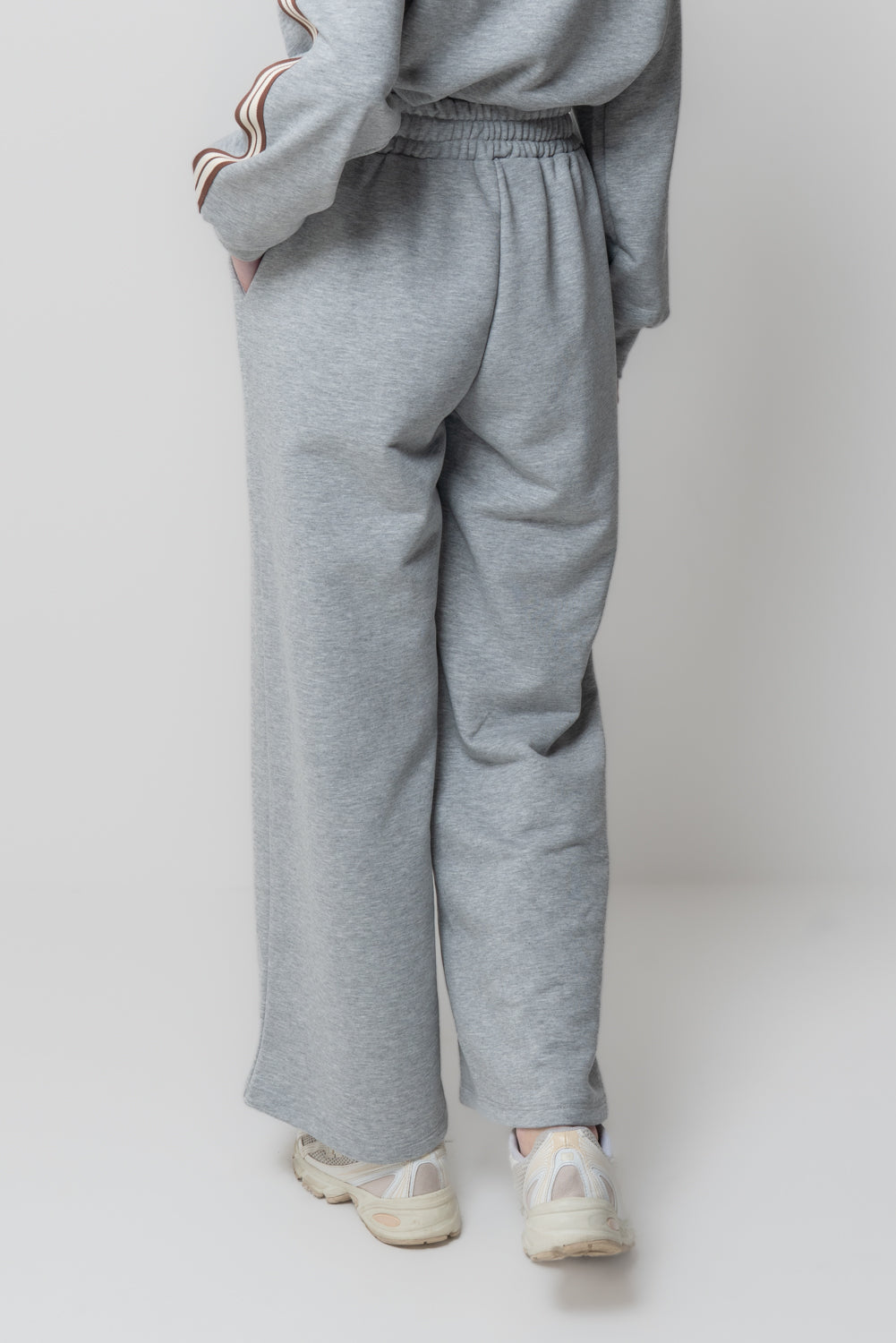 Pantaloni a palazzo in felpa