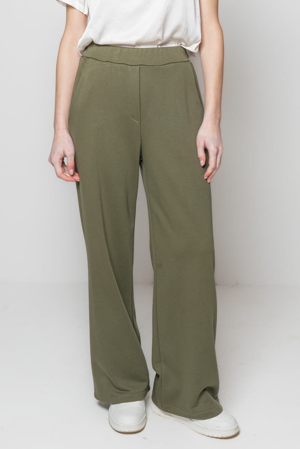 Pantaloni palazzo in felpa