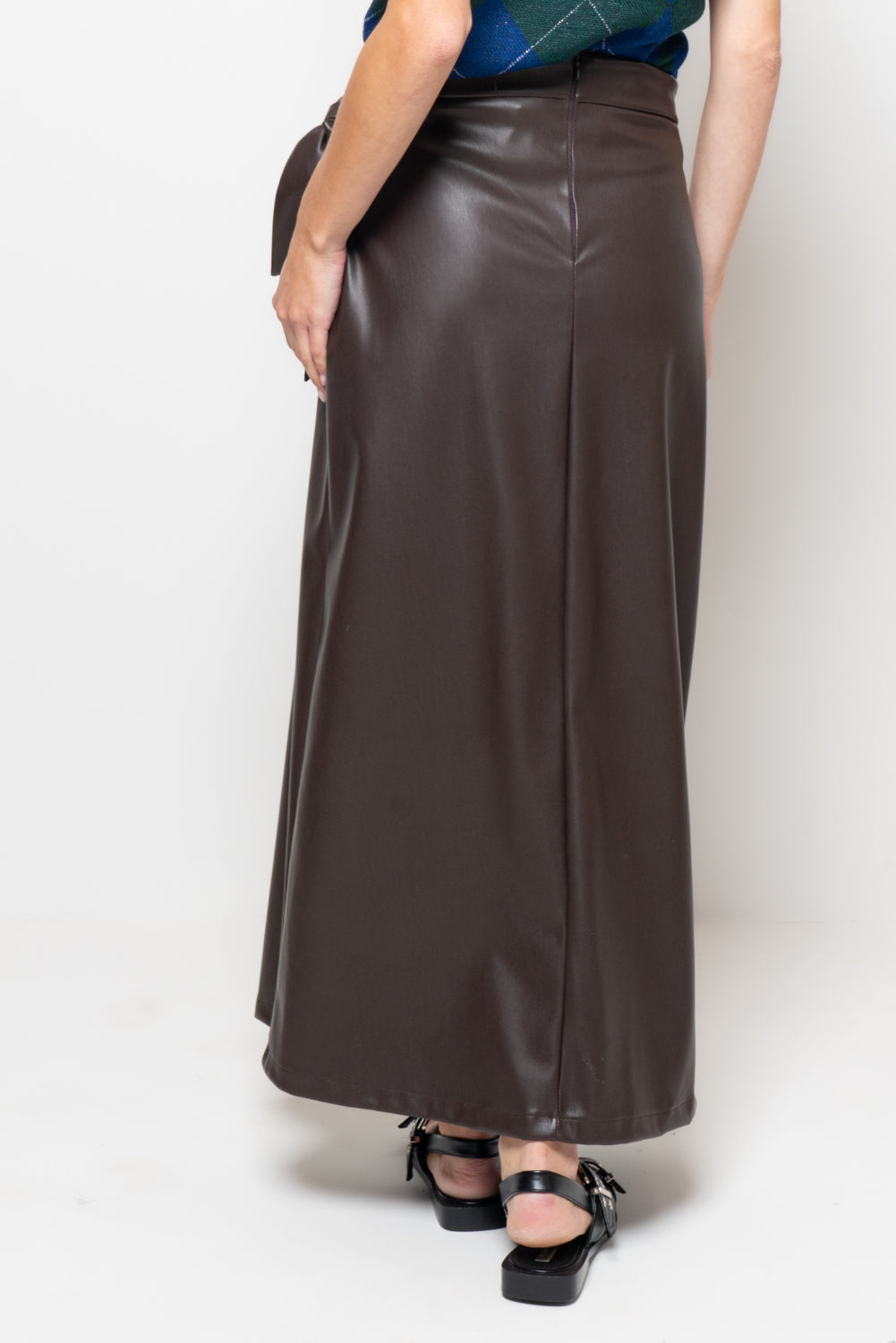 Gonna a portafoglio in similpelle