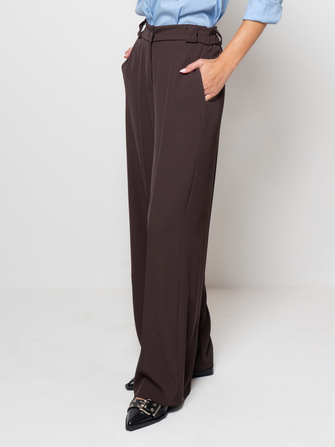 Palazzo in tessuto fluido