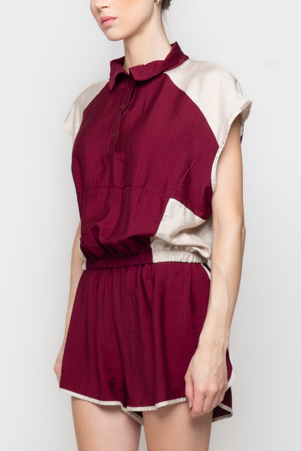 Casacca crop Color-Block