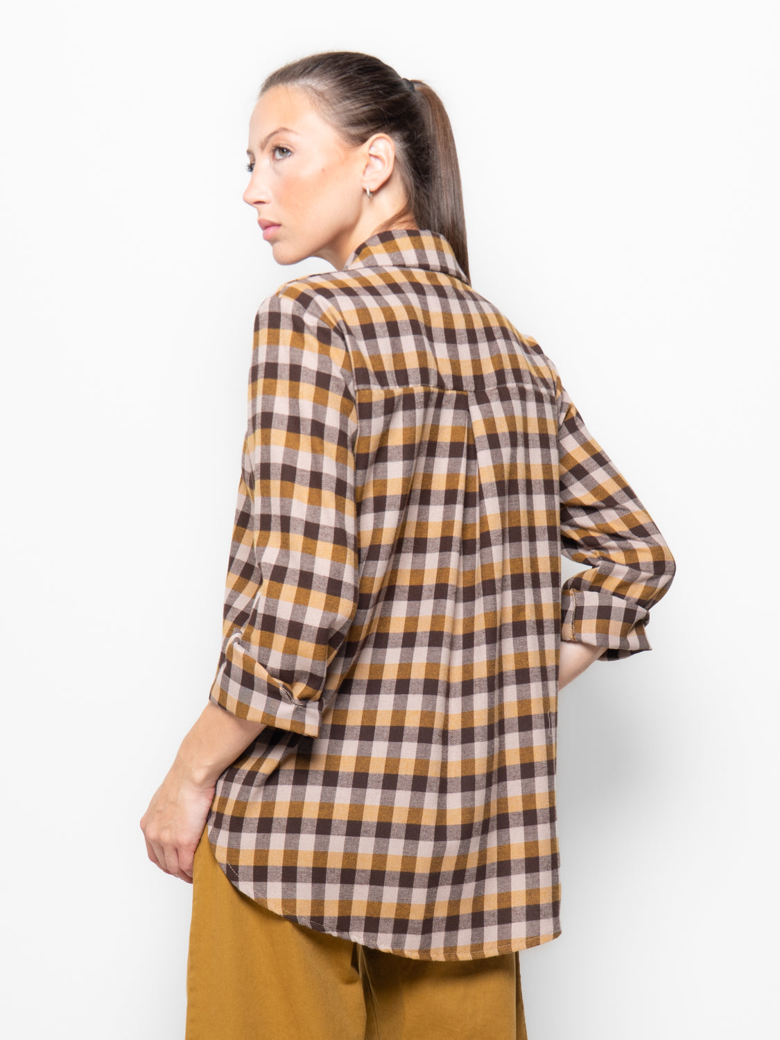Camicia flanella check oversize