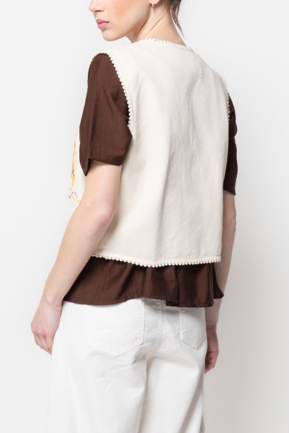 Gilet con ricami