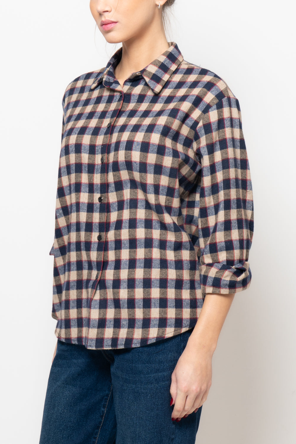 Camicia a quadri in flanella