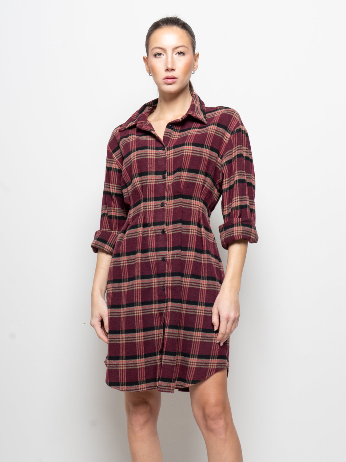 Abito camicia a quadri
