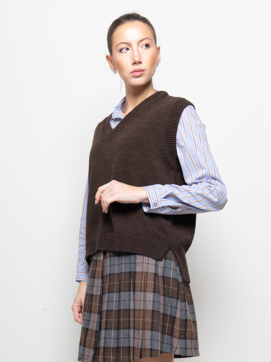 Gilet con scollo a V