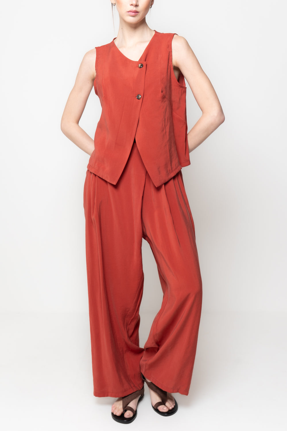 Gilet asimmetrico