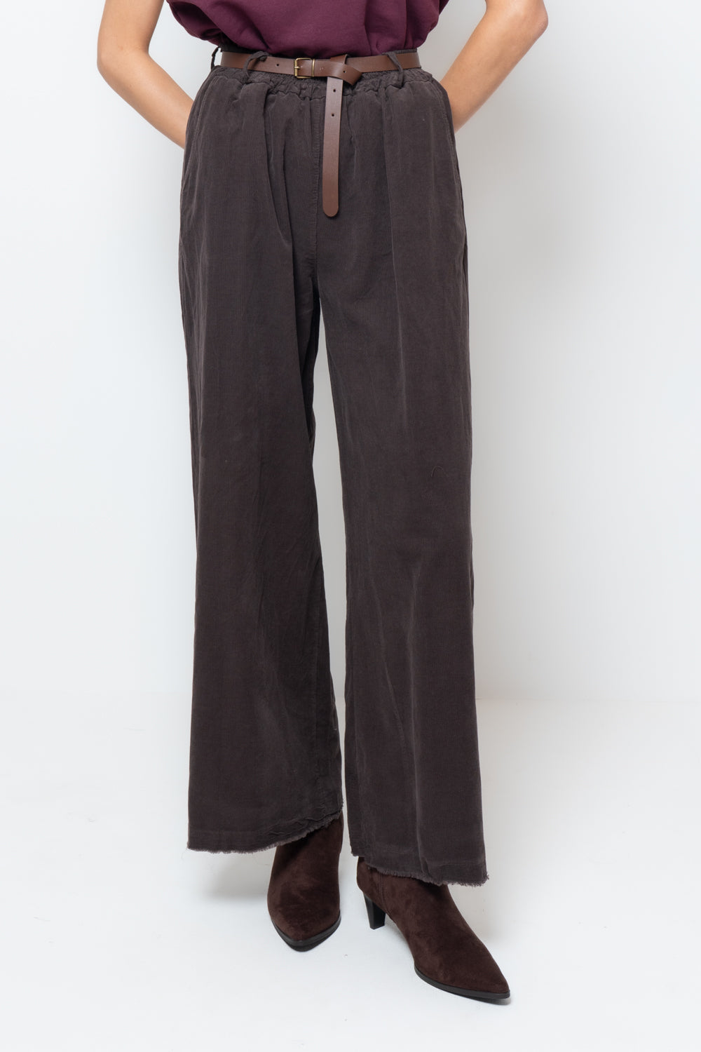 Pantalone palazzo in velluto