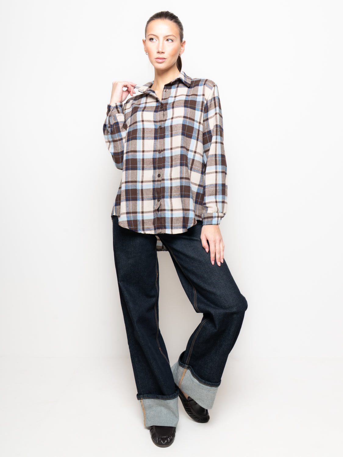 Camicia fantasia scozzese