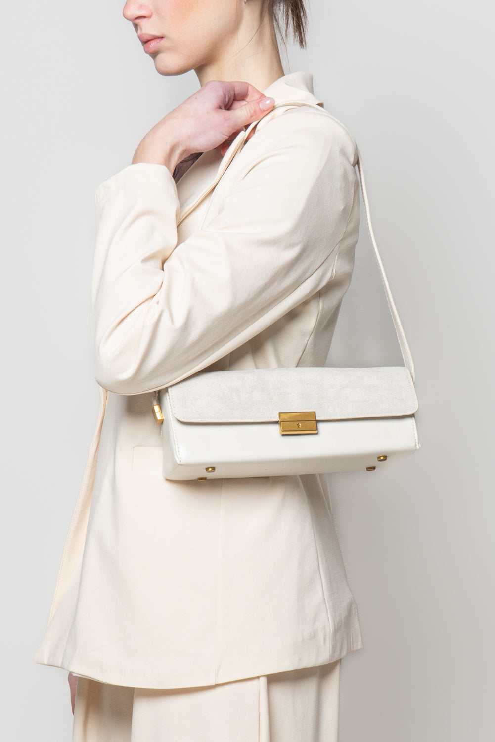 Pochette doppio tessuto