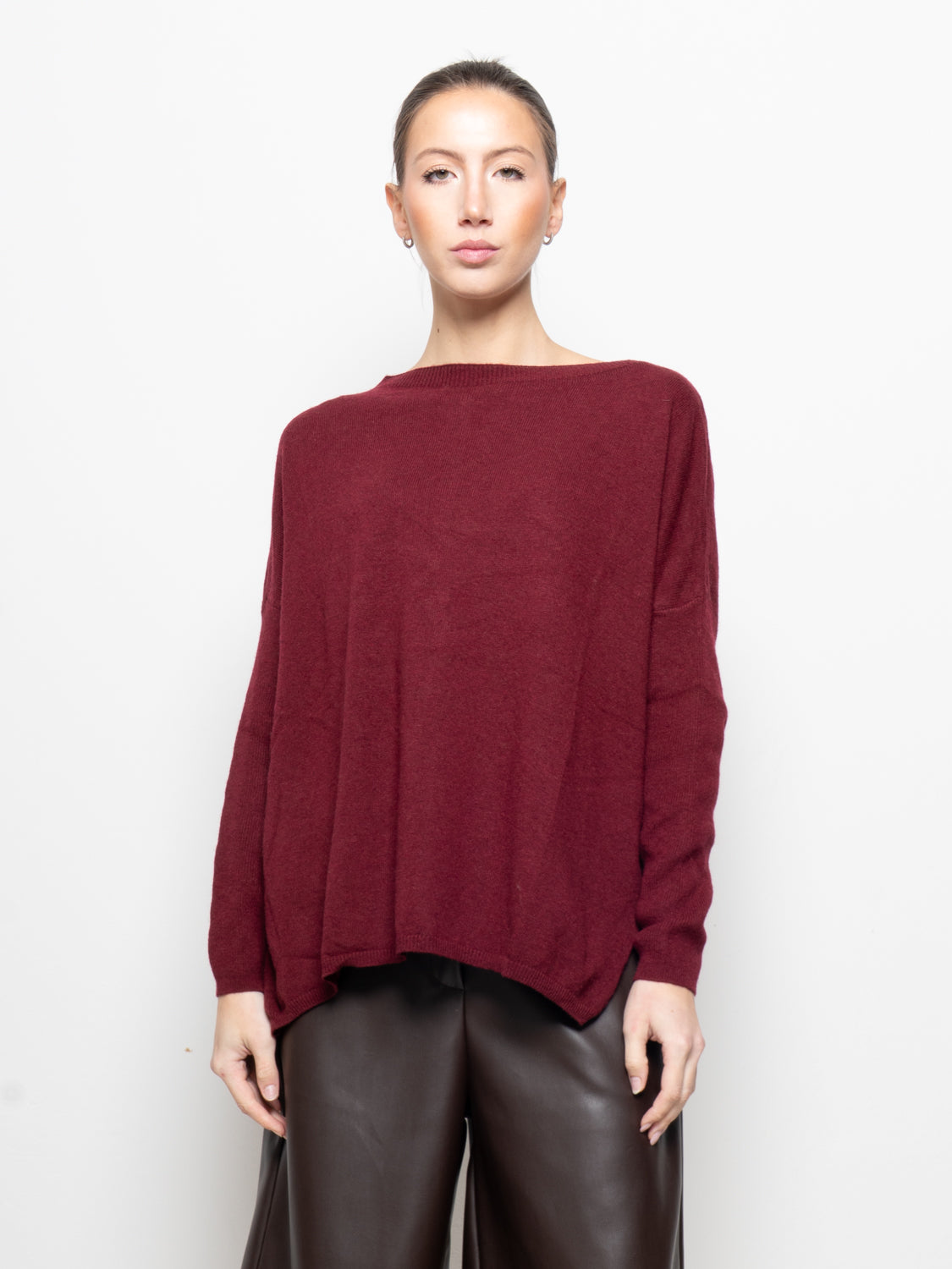 Maglia over in misto cashmere