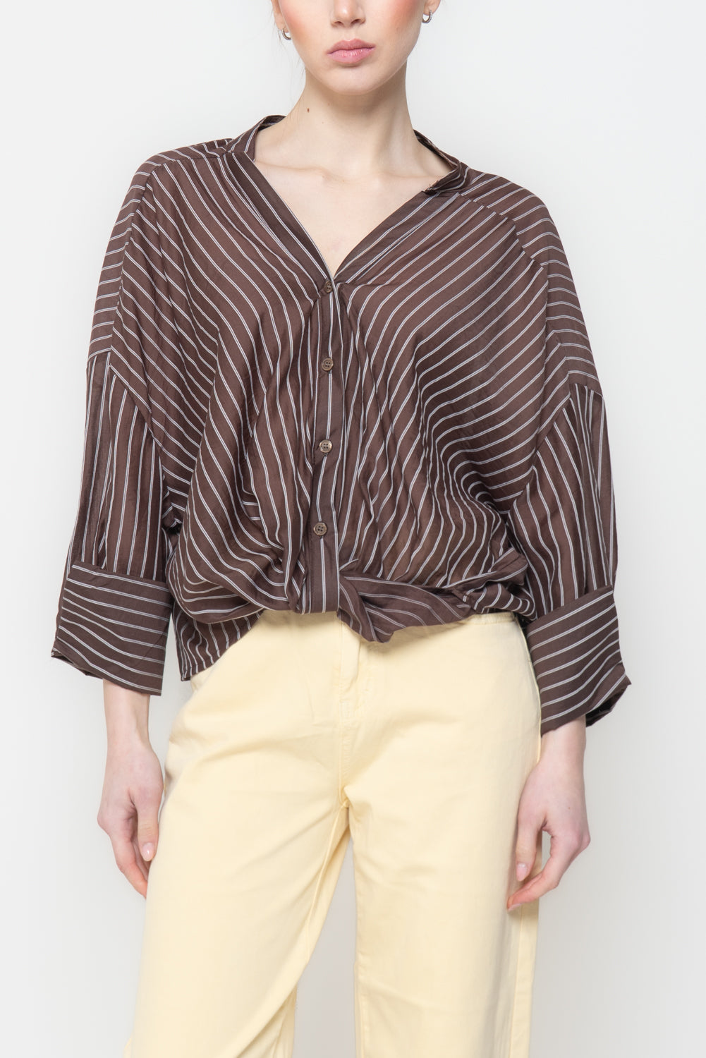 Camicia Gessata con Nodo