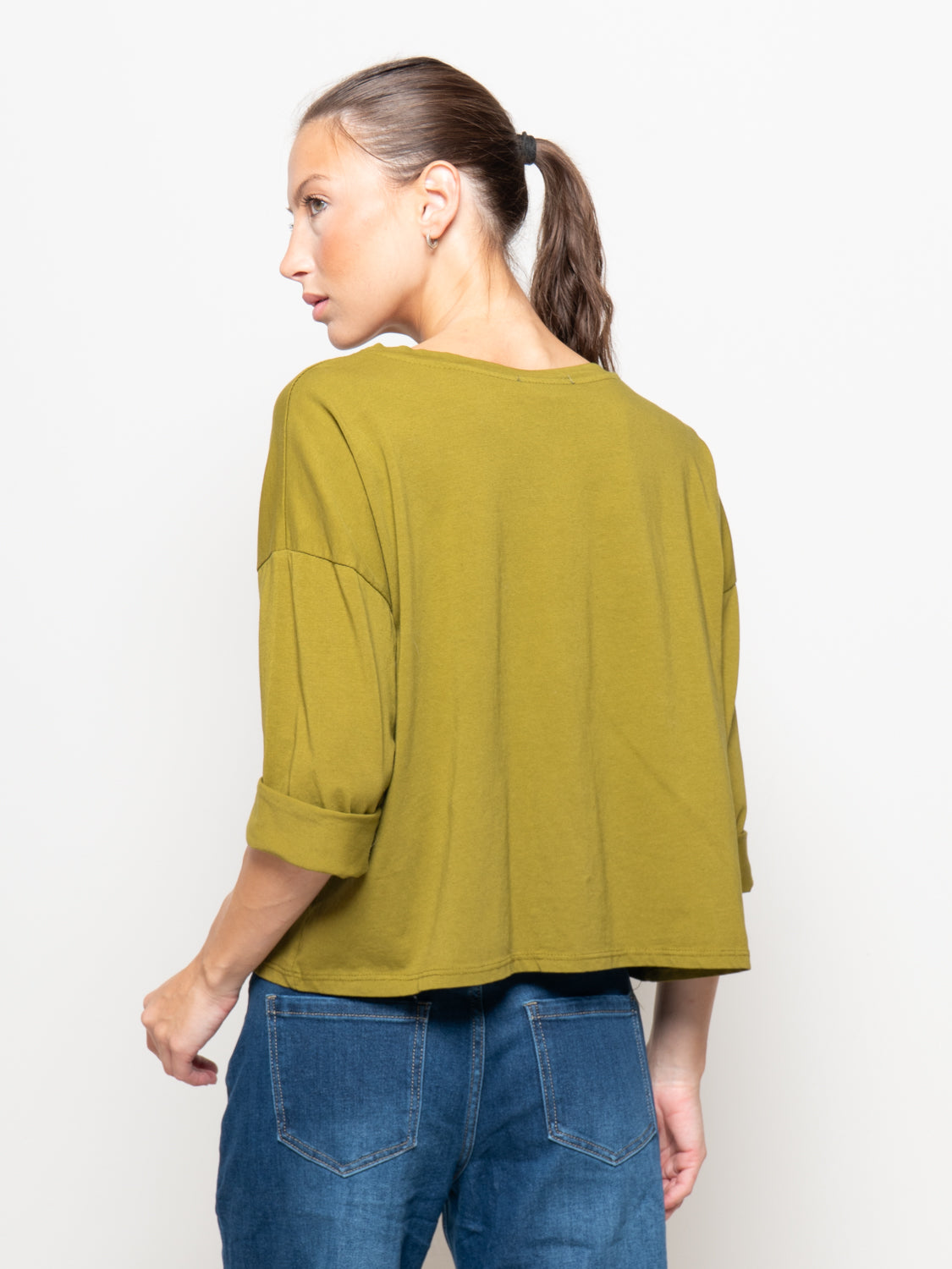 T shirt a manica lunga con tasca