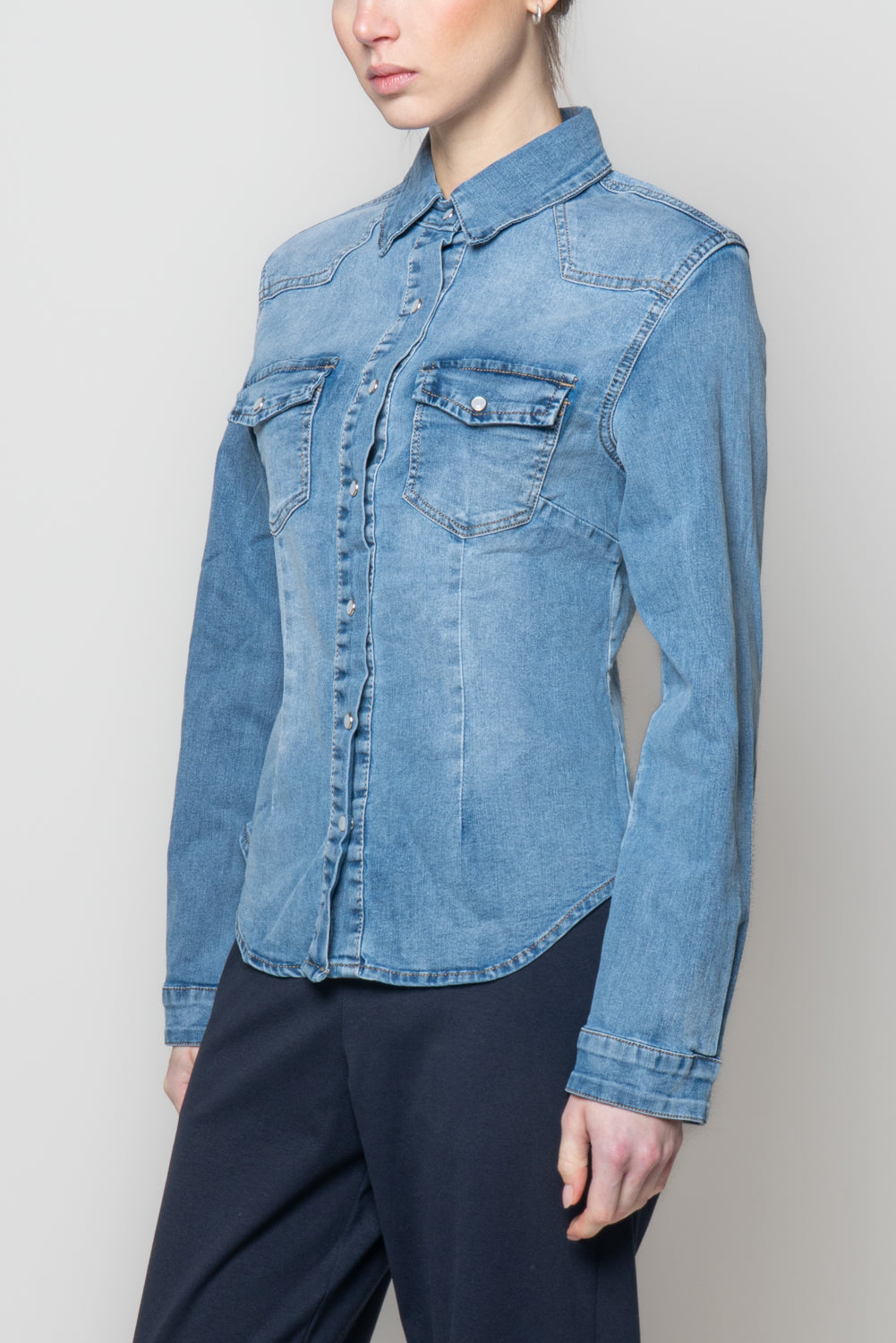 Camiicia di jeans Western