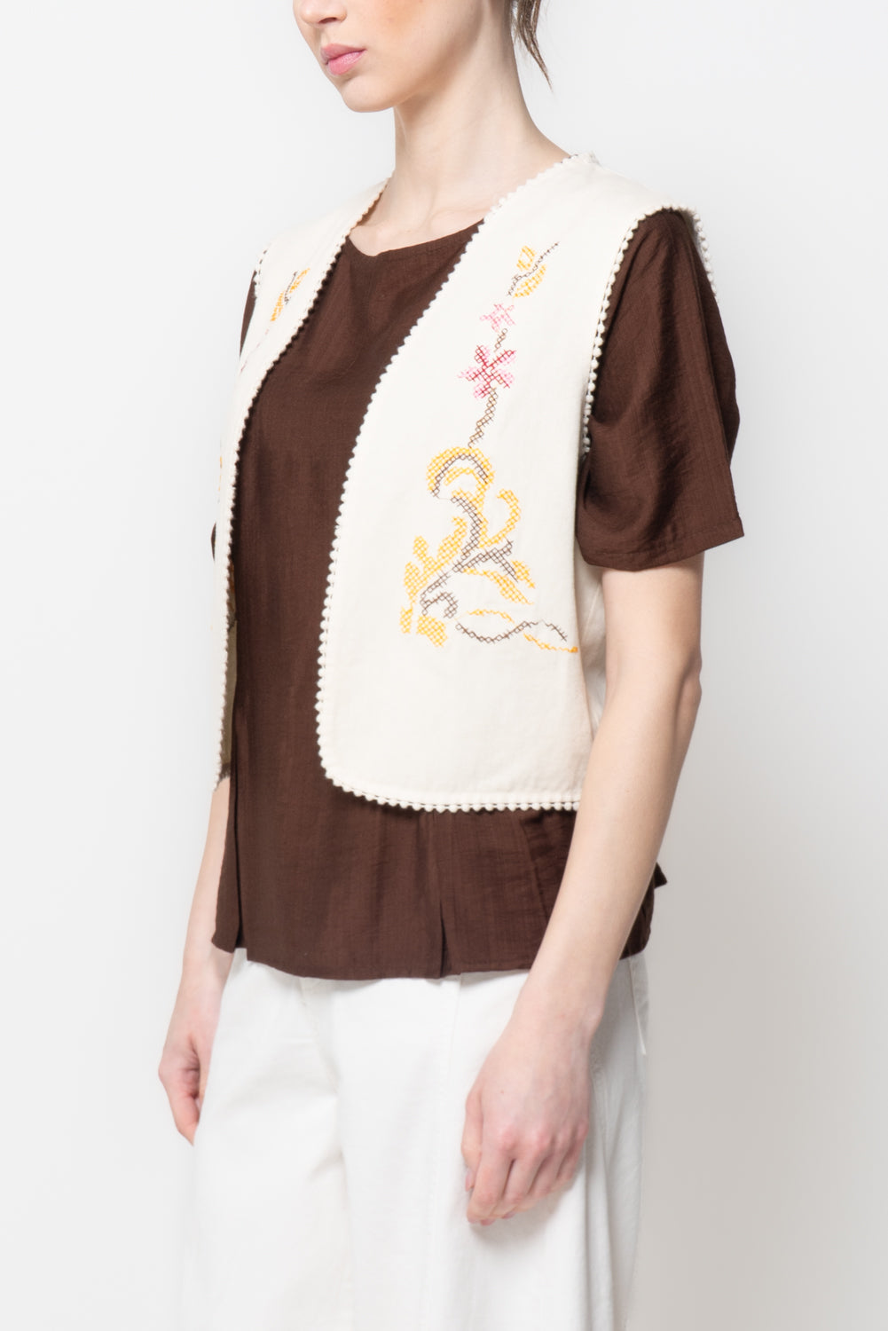 Gilet con ricami