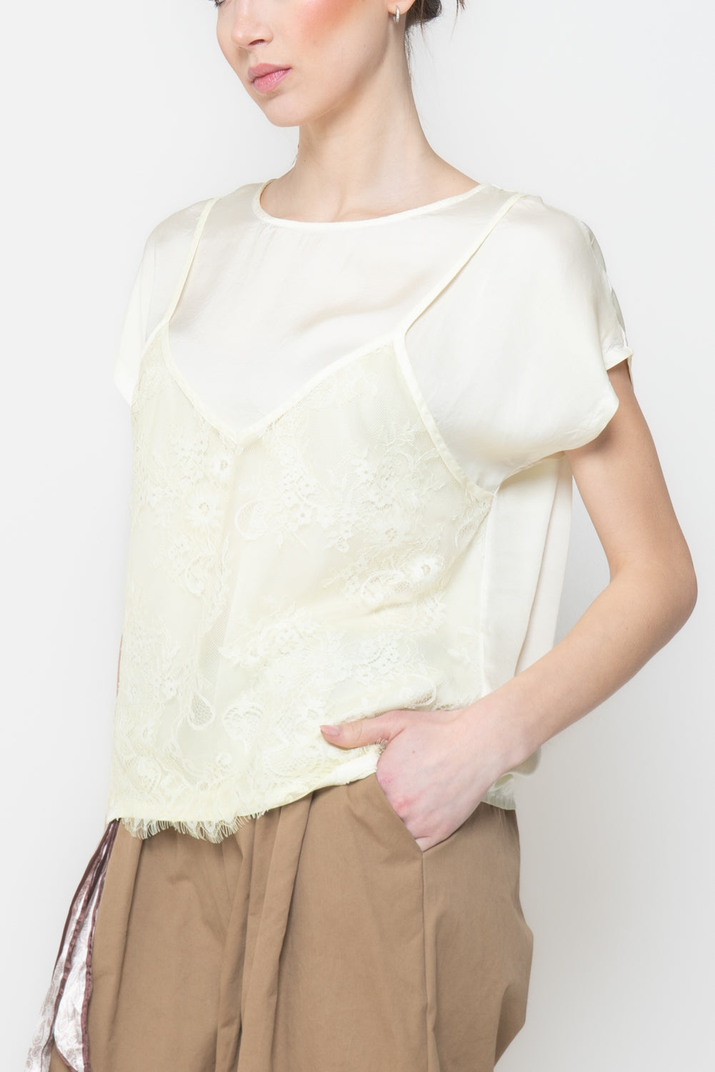 Top Combinato con Pizzo