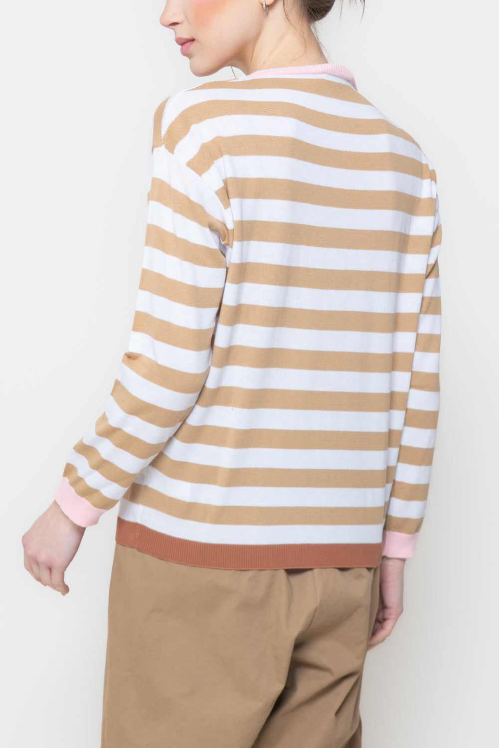 Maglia a Righe Bicolor