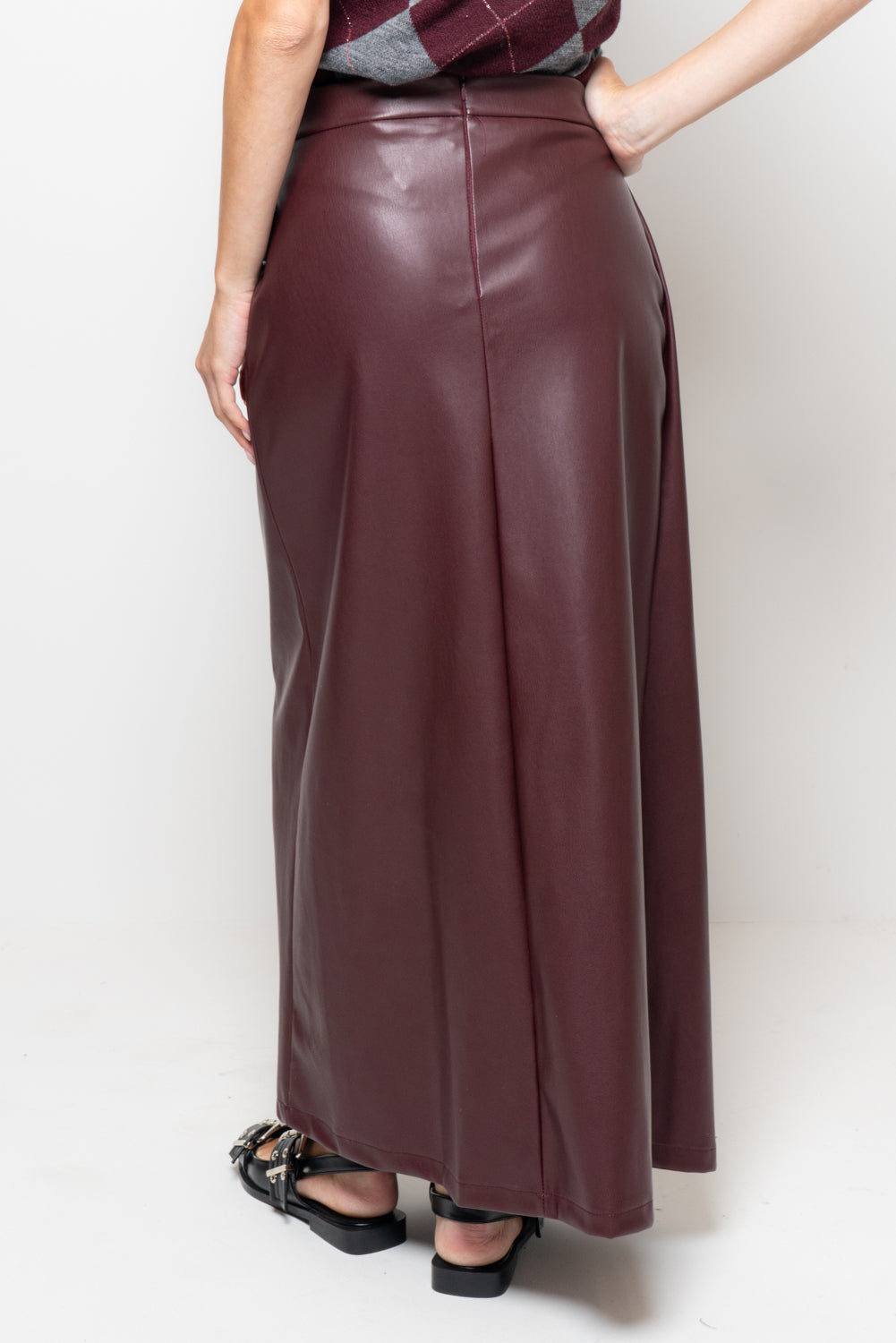 Gonna a portafoglio in similpelle