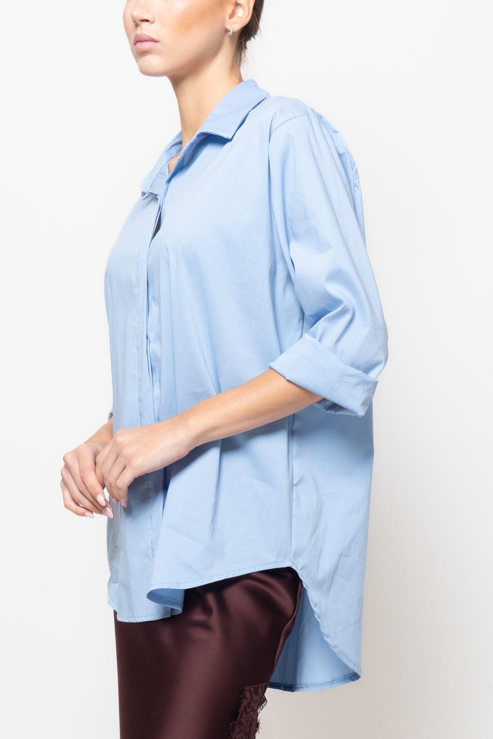 Camicia ampia in cotone