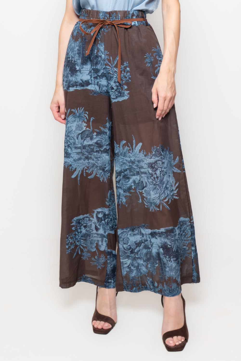 Pantaloni a palazzo in cotone