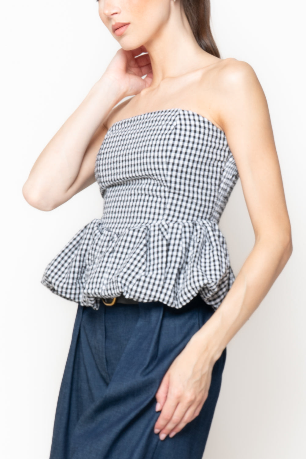 Top a fascia vichy