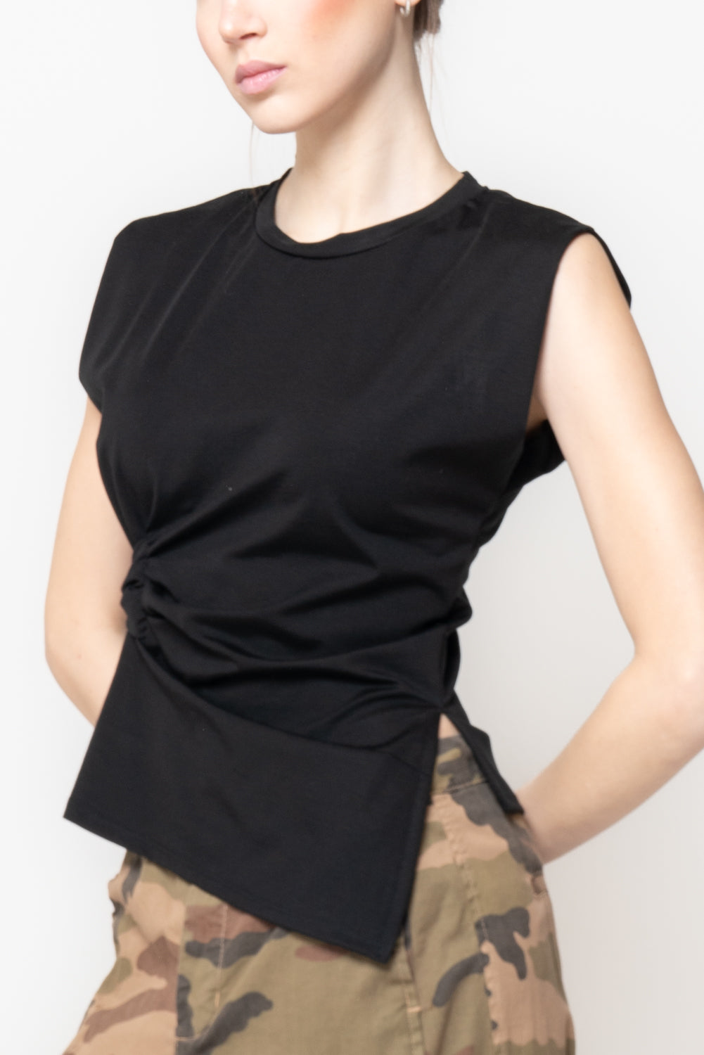 Top Smanicato con Nodo Laterale