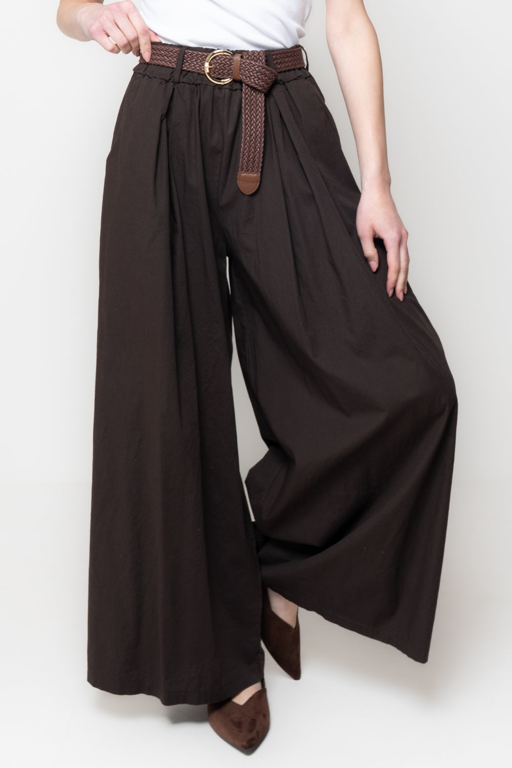 Pantalone a Palazzo con Pinces