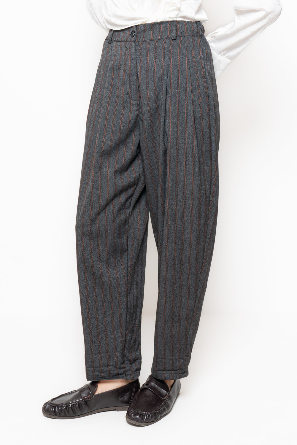 Pantalone baggy gessato
