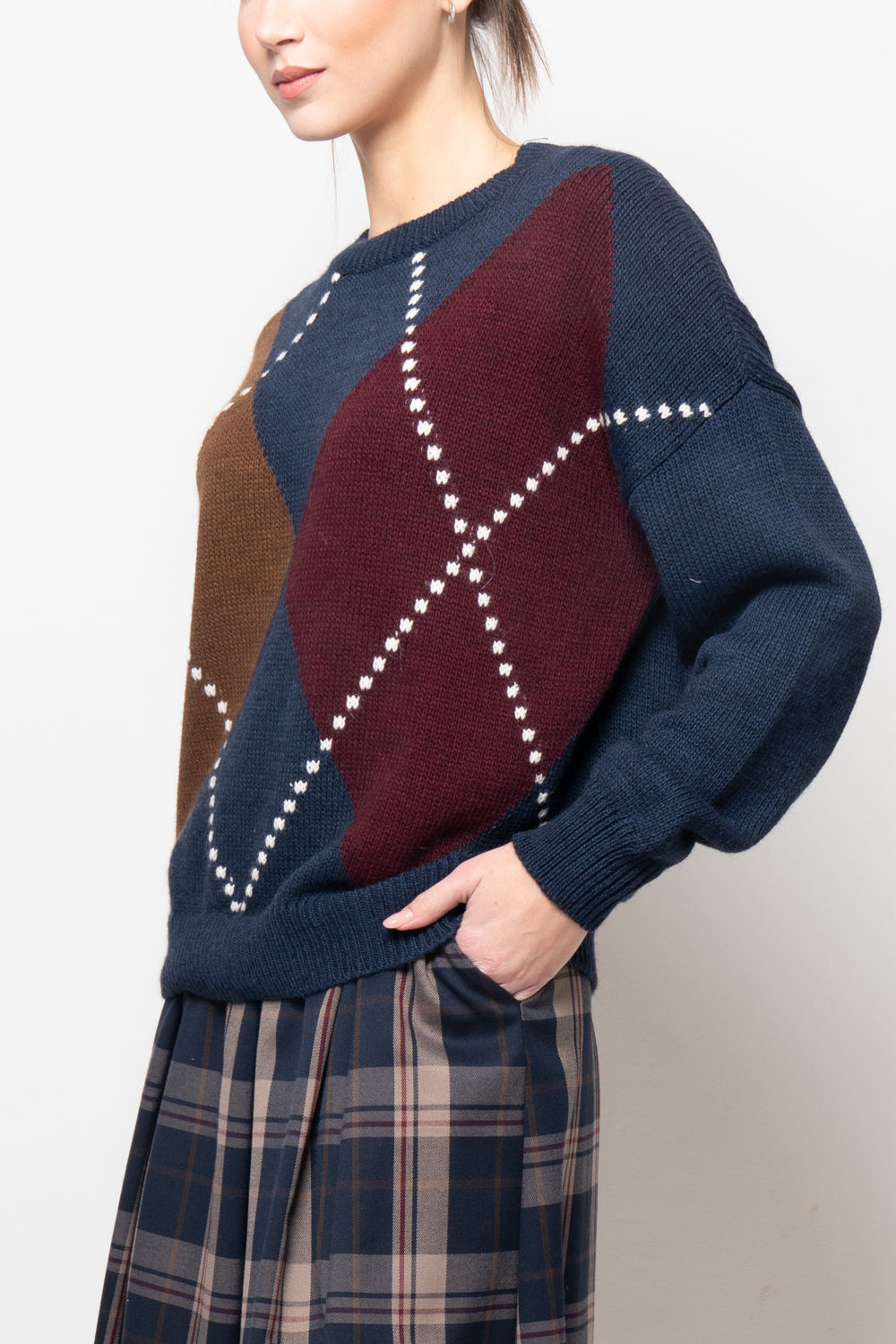 Maglia con doppio rombo