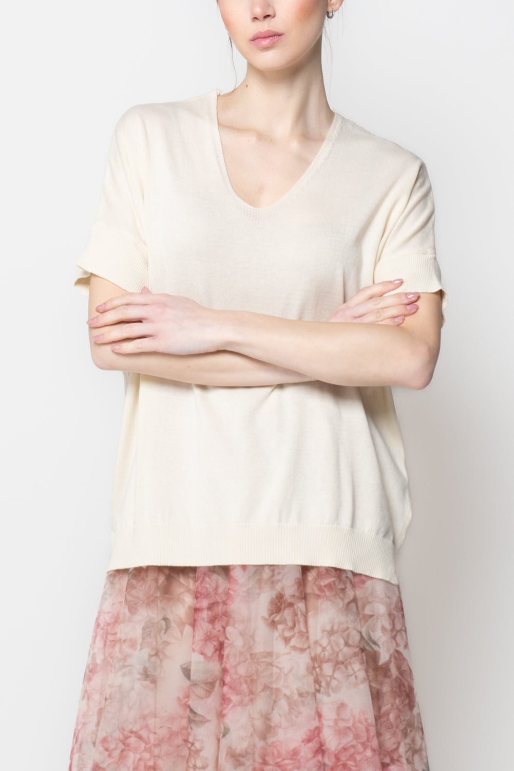 Maglia over scollo V