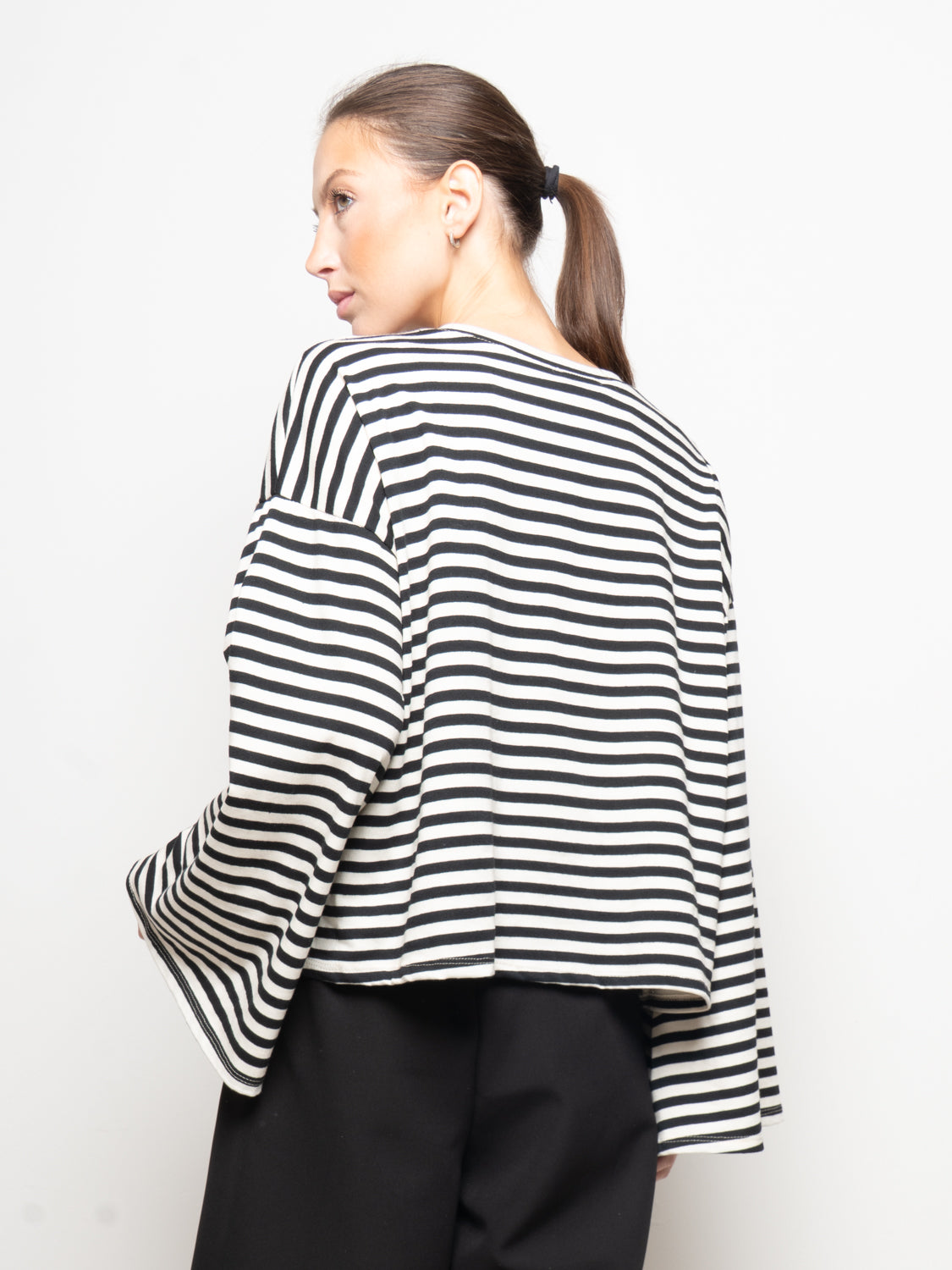 Maglia oversize righe