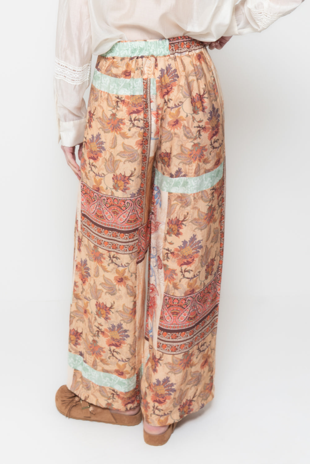 Pantaloni palazzo a fantasia