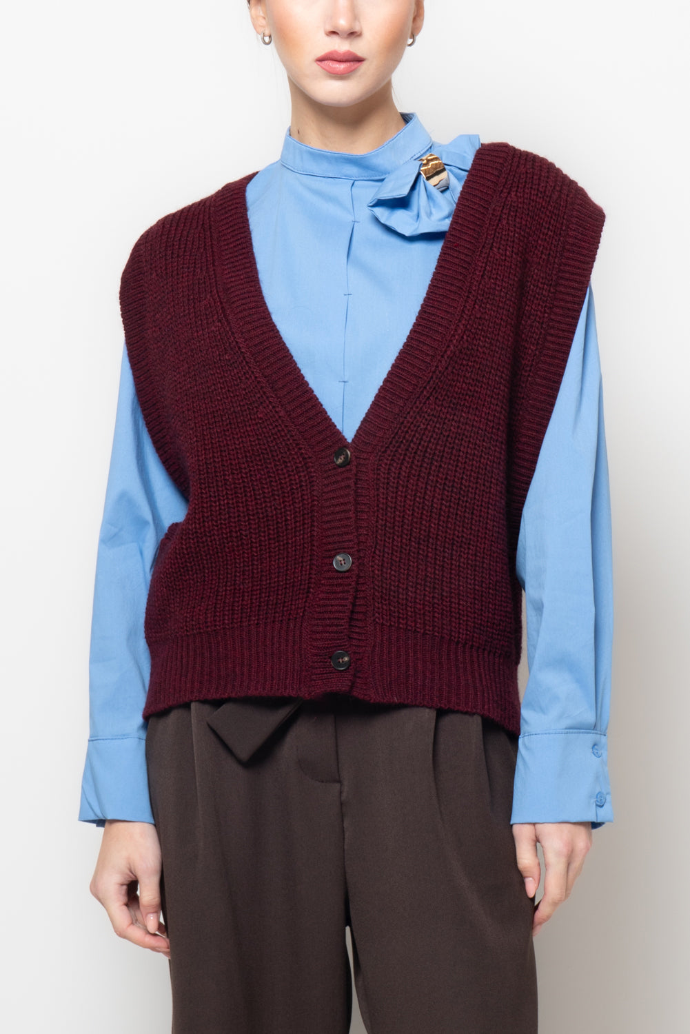 Gilet maglia inglese