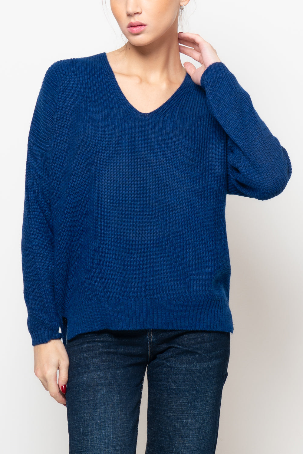 Maglia inglese scollo a V