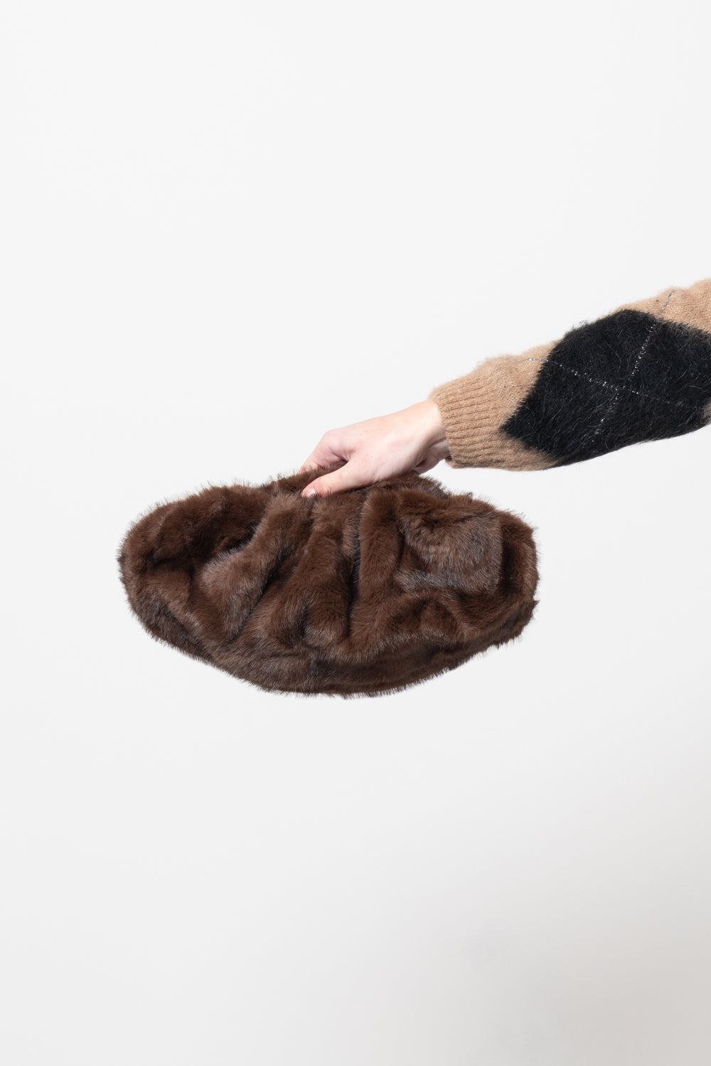 Clutch in ecopelliccia