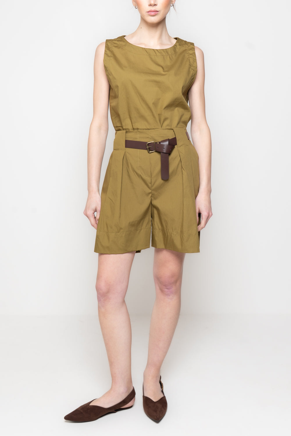 Shorts Svasati con Cintura Coordinata