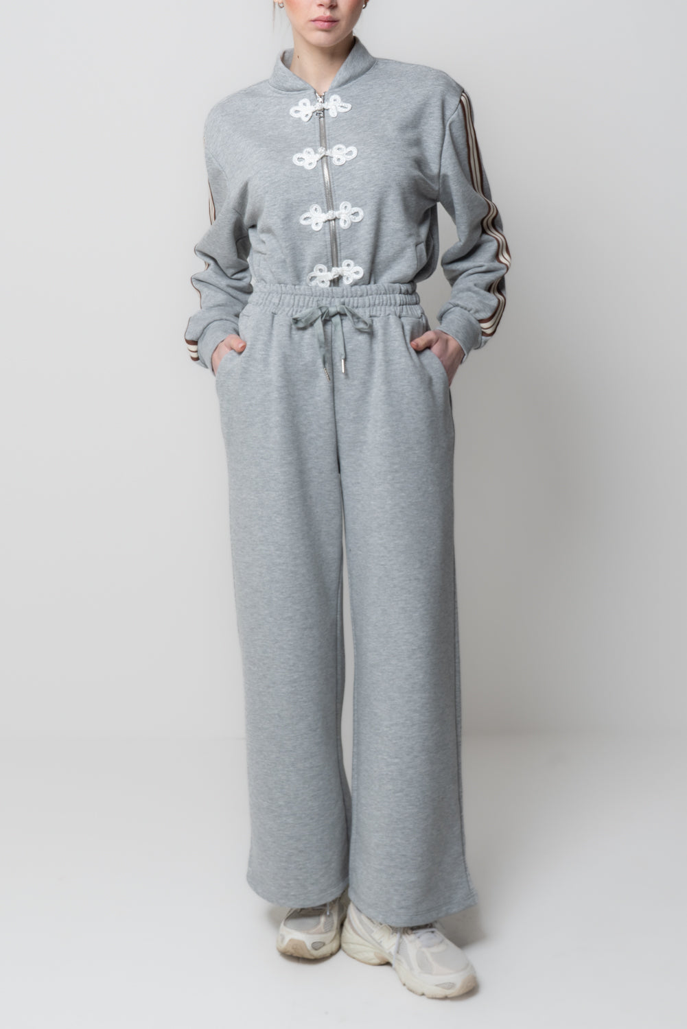 Pantaloni a palazzo in felpa