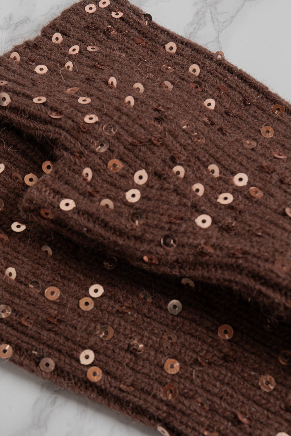 Cappello+guanti con paillettes