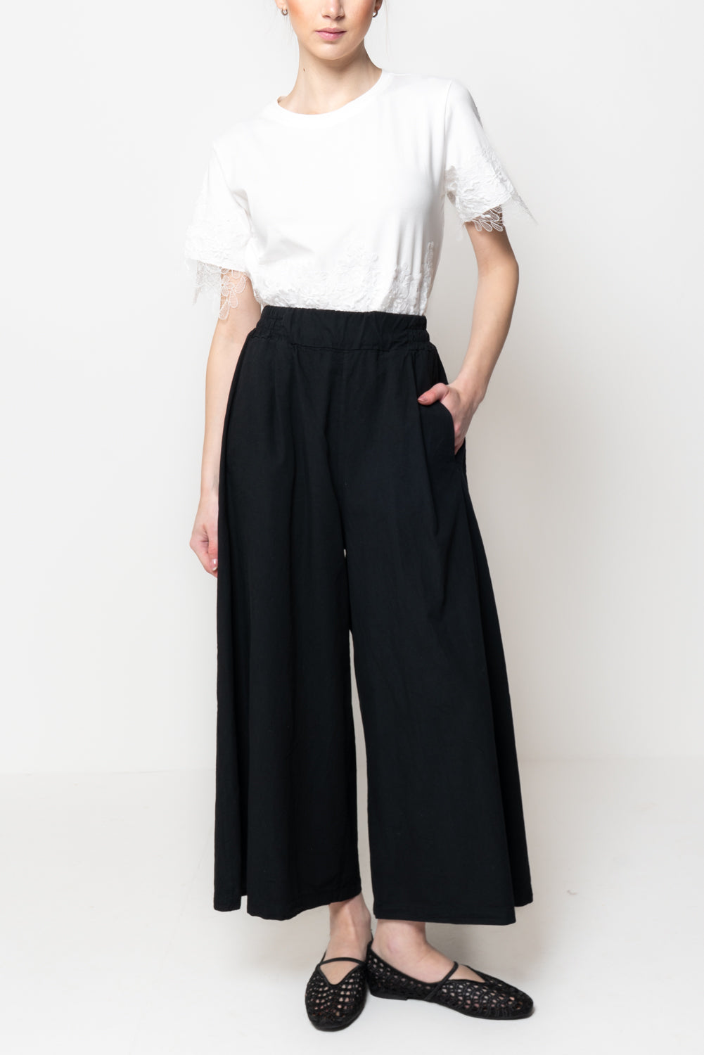 Pantalone Culotte in Tela Paracadute