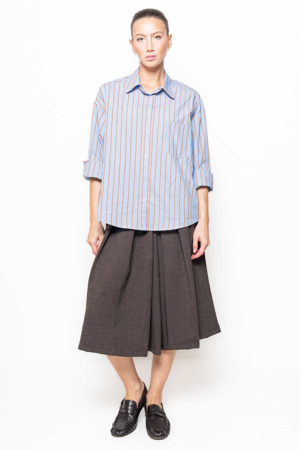 Camicia a righe oversize