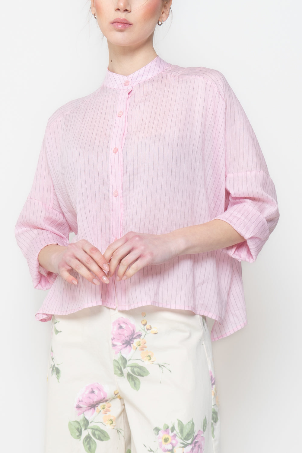 Camicia Gessata Oversize