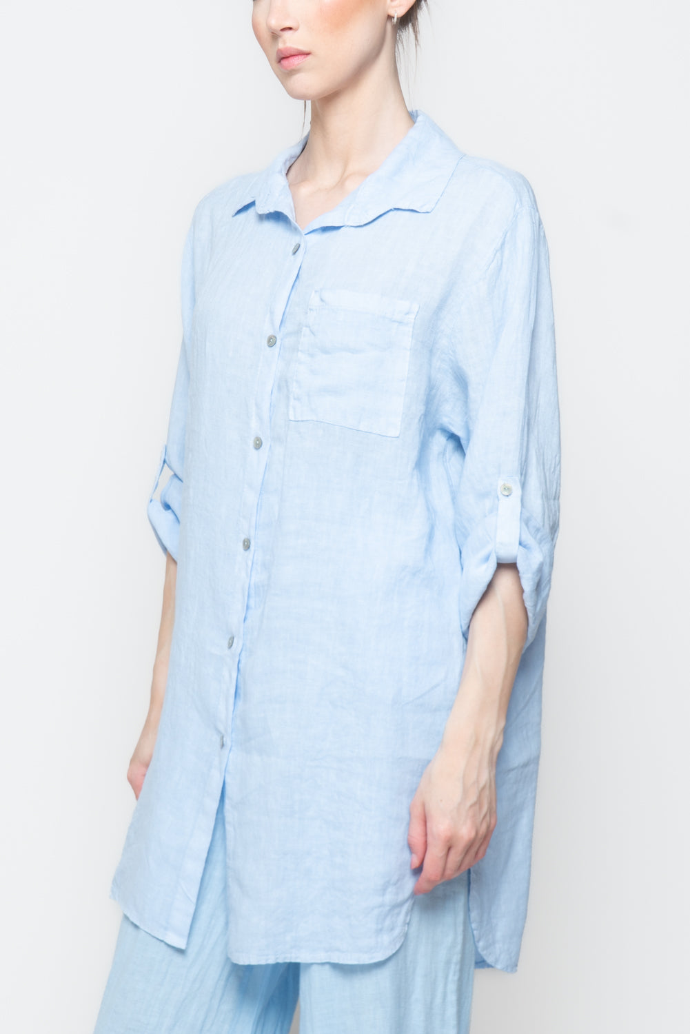 Camicione Oversize in Lino