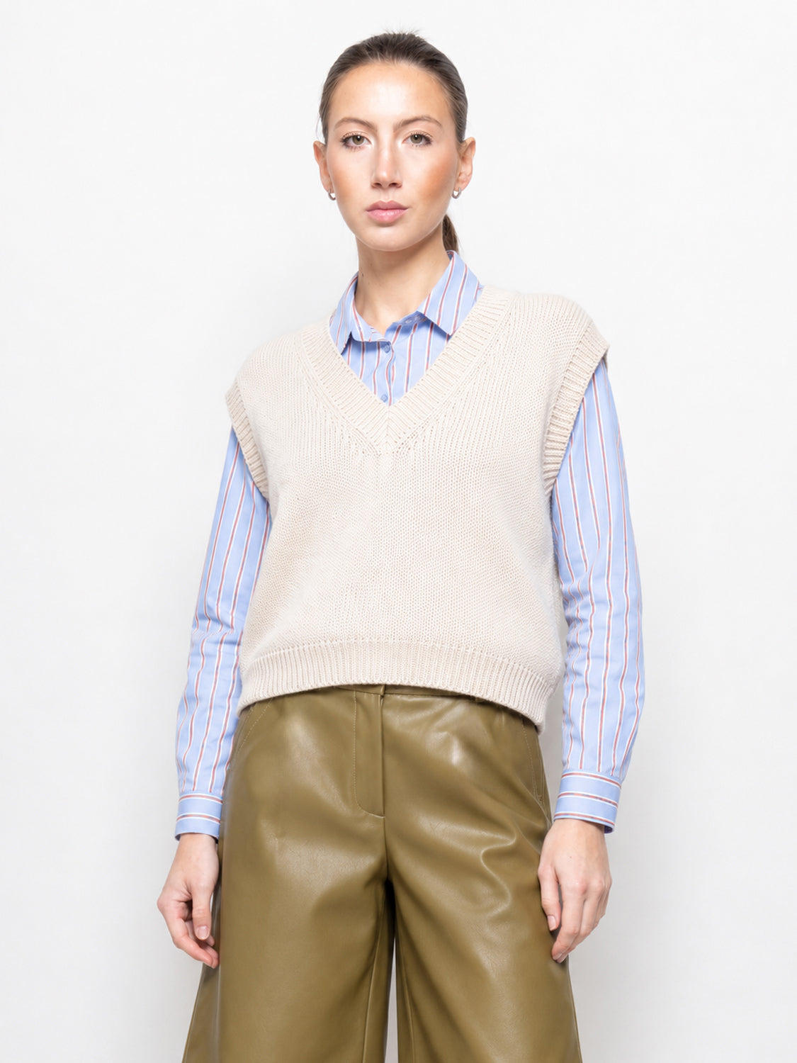 Gilet con scollo a V