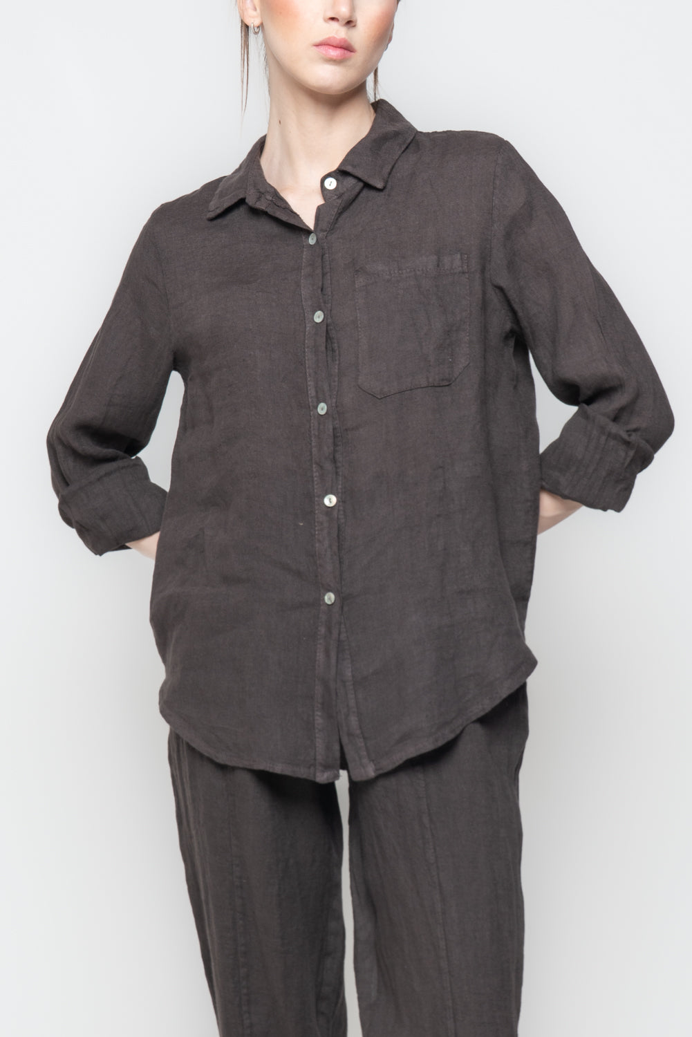 Camicia in Lino con Taschino