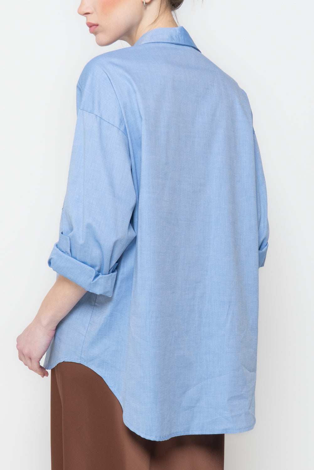 Camicia in tessuto Oxford con tasche