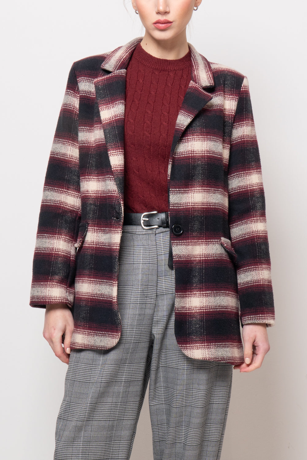 Giacca tartan a completo