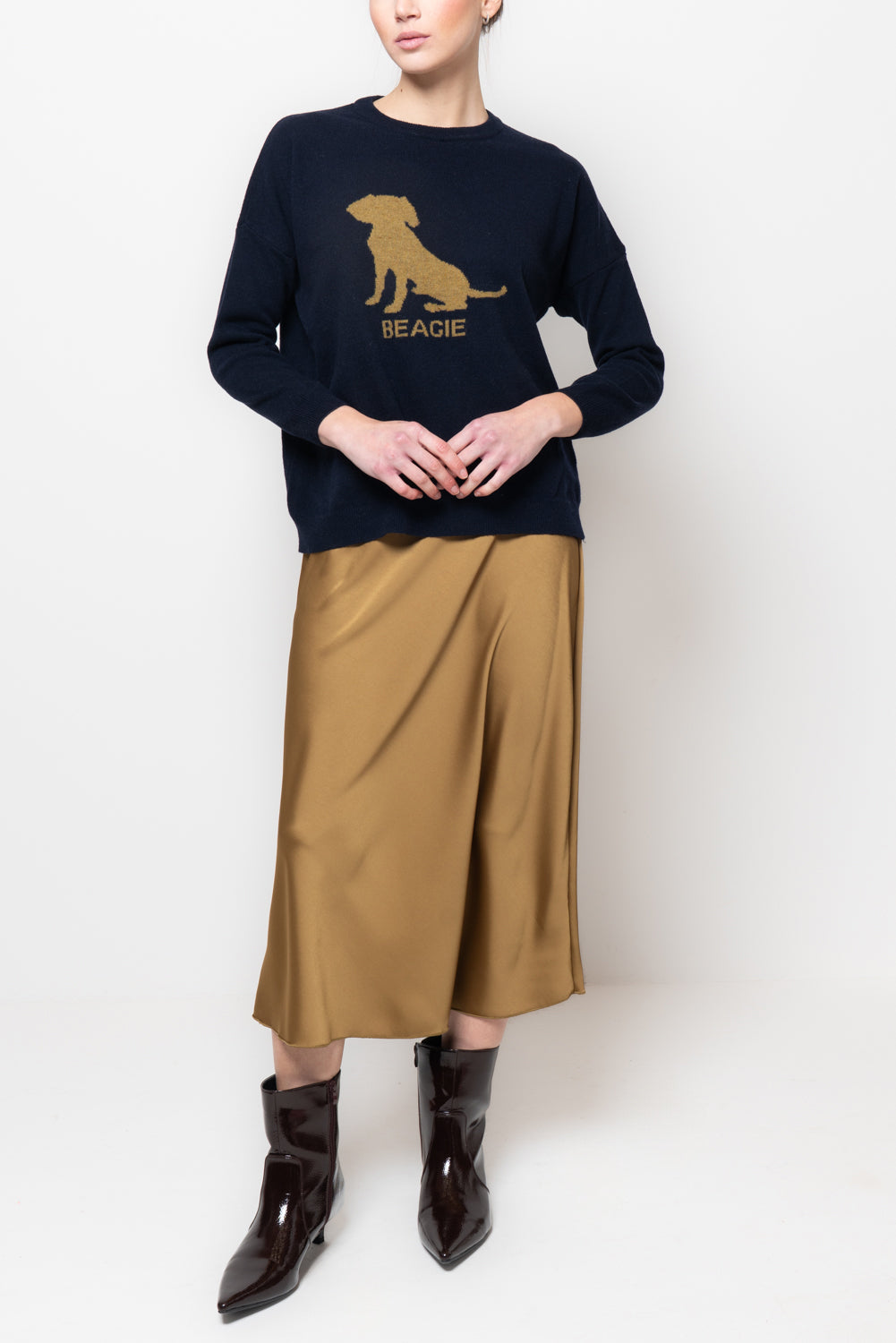 Maglia con disegno piazzato