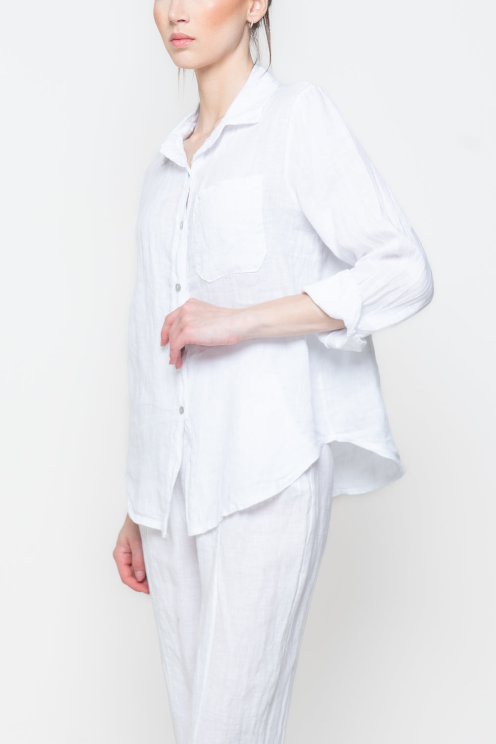 Camicia in Lino con Taschino