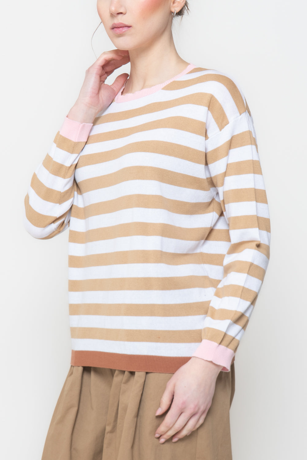 Maglia a Righe Bicolor